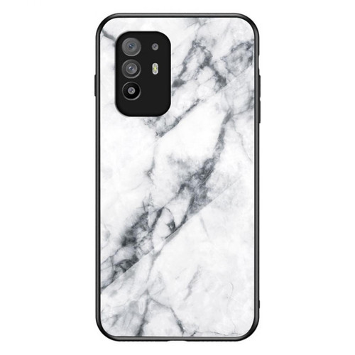 Other - Coque en TPU Conception de motif de marbrure anti-rayures marbre blanc pour votre Oppo A94 5G/F19 Pro+ 5G/Reno5 Z Other  - Accessoire Smartphone