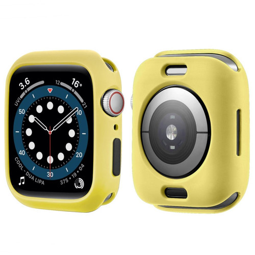 Other - Coque en TPU couleur bonbon, jaune/noir pour votre Apple Watch Series 7 41mm Other  - Objets connectés