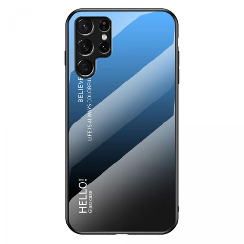 Other - Coque en TPU couleur dégradée dégradé bleu noir pour votre Samsung Galaxy S22 Ultra Other  - Coque Galaxy S6 Coque, étui smartphone