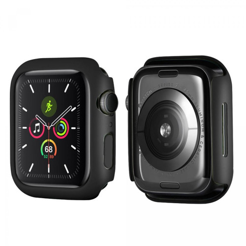 Other - Coque en TPU de bord caoutchouté noir pour votre Apple Watch Series 7 45mm Other  - Objets connectés