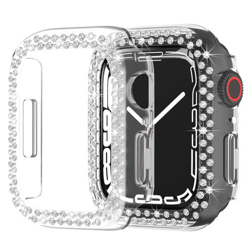 Other - Coque en TPU décor strass, anti-rayures, transparent pour votre Apple Watch Series 7 45mm Other  - Montre et bracelet connectés