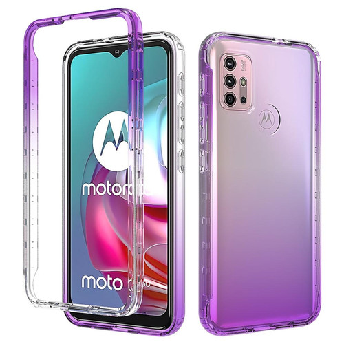 Other - Coque en TPU détachable 2 en 1, dégradé de couleur violet pour votre Motorola Moto G30 Other  - Accessoire Smartphone