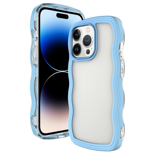 Other - Coque en TPU détachable, bord ondulé transparent, anti-rayures, anti-chute pour votre iPhone 14 Pro Max - bleu Other  - Accessoire Smartphone
