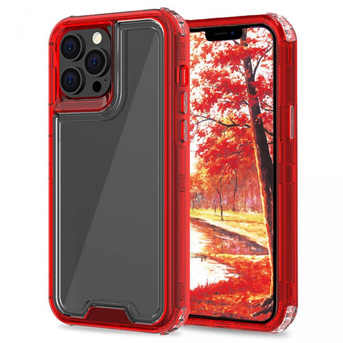 Other - Coque en TPU flexible, antichoc Rouge transparent pour votre iPhone 13 Pro 6.1 pouces Other  - Accessoire Smartphone