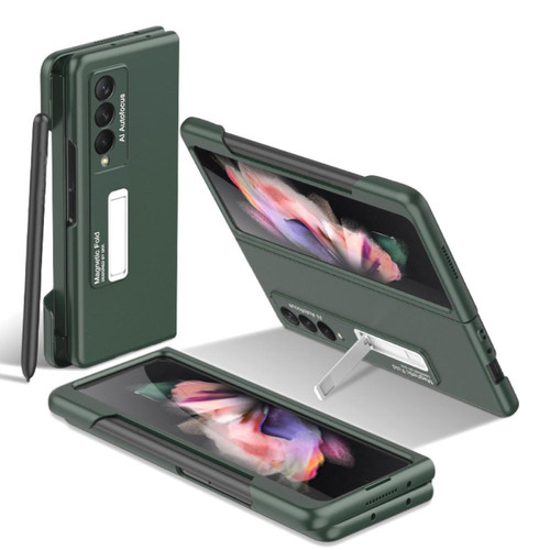 Other - Coque en TPU GKK avec béquille magnétique et fente pour stylo vert nuit pour votre Samsung Galaxy Z Fold3 5G Other - Other