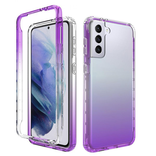 Other - Coque en TPU Hybride 2 en 1 dégradé de couleurs violet pour votre Samsung Galaxy S21+ 5G 5G Other  - Coque, étui smartphone