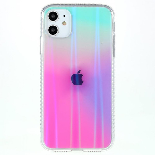Other - Coque en TPU IMD, anti-rayures, effet aurore, couleur dégradée rose/vert pour votre iPhone 11 6.1 pouces Other  - Accessoires et consommables