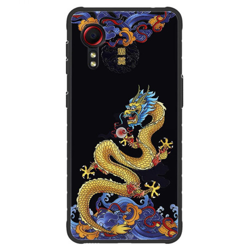 Other - Coque en TPU Impression de motifs élégants en relief Dragons jouant dans les nuages pour votre Samsung Galaxy Xcover 5 Other  - Samsung xcover