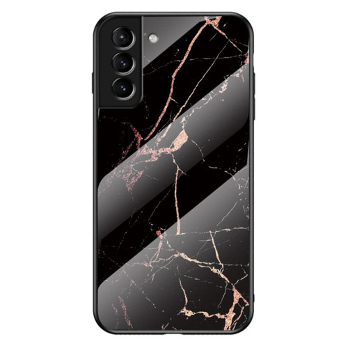 Coque, étui smartphone Other Coque en TPU motif marbré, peau de cadre marbre noir or pour votre Samsung Galaxy S22
