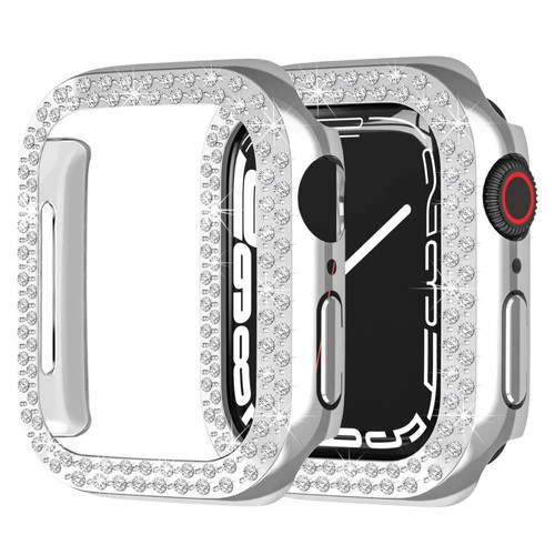 Other - Coque en TPU strass brillant, argent pour votre Apple Watch Series 7 41mm Other  - Montre et bracelet connectés