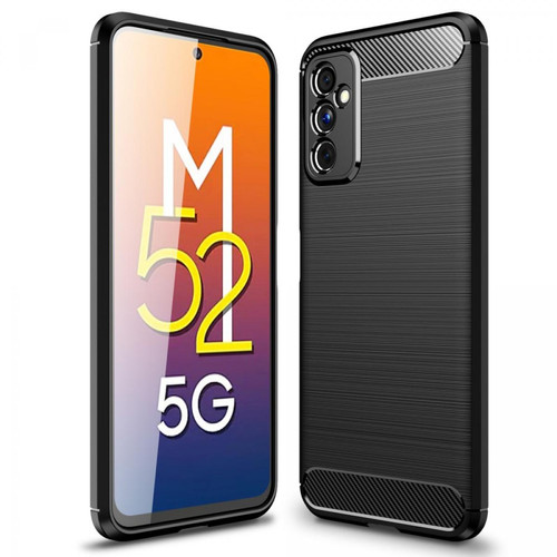 Other - Coque en TPU texture de fibre de carbone, anti-rayures, antichoc noir pour votre Samsung Galaxy M52 5G Other  - Accessoire Smartphone
