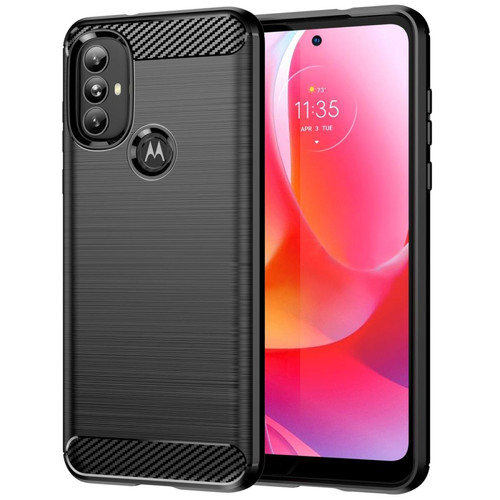 Other - Coque en TPU texture en fibre de carbone, surface brossée noir pour votre Motorola Moto G Power (2022) Other  - Accessoire Smartphone