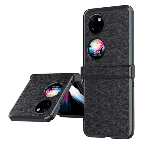 Other - Coque en TPU texture litchi noir pour votre Huawei P50 Pocket Other  - Coque, étui smartphone