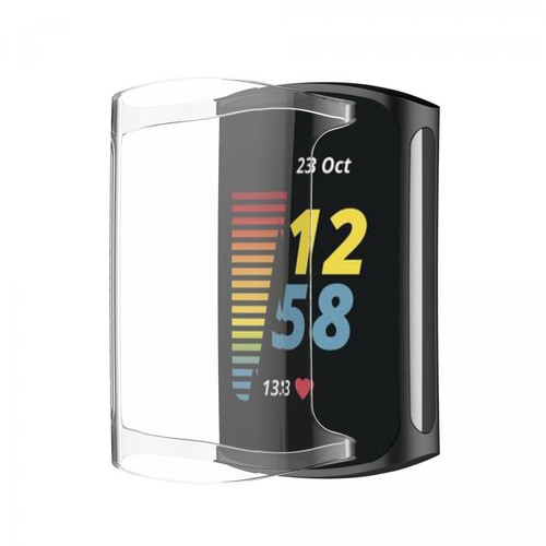 Other - Coque en TPU ultra-mince électroplaquée transparent pour votre Fitbit Charge 5 Other  - Montre et bracelet connectés