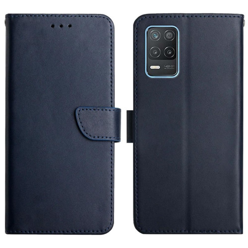 Coque, étui smartphone Other Etui en cuir véritable texture nappa, bleu pour votre Realme 8 5G/Narzo 30 5G
