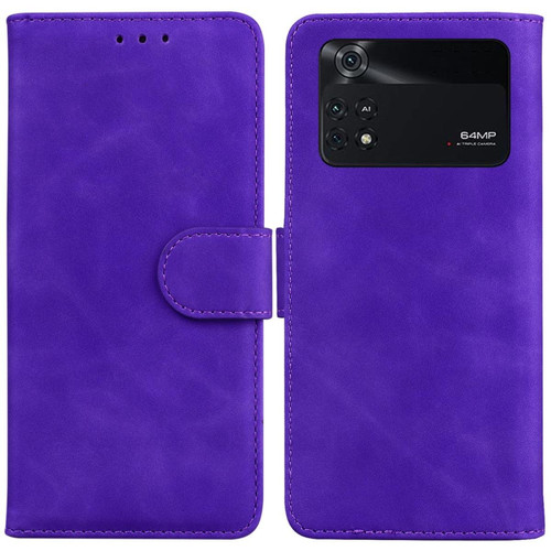 Coque, étui smartphone Other Etui en PU + TPU anti-chocs, violet pour votre Xiaomi Poco M4 Pro