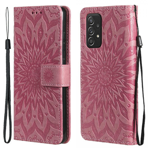 Other - Etui en PU + TPU avec sangle rose pour votre Samsung Galaxy A52 5G/A52 4G/A52s 5G Other  - Accessoire Smartphone