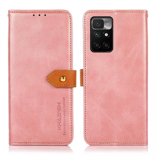 Other - Etui en PU + TPU avec support et fermoir magnétique doré or rose pour votre Xiaomi Redmi 10 Other  - Accessoire Smartphone