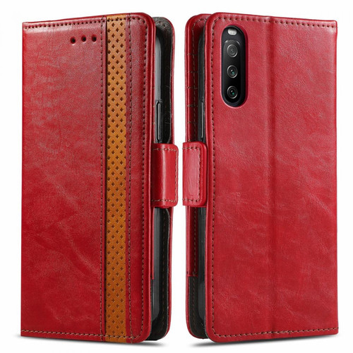 Other - Etui en PU + TPU avec support rouge pour votre Sony Xperia 10 III 5G/Xperia 10 III Lite Other  - Accessoire Smartphone