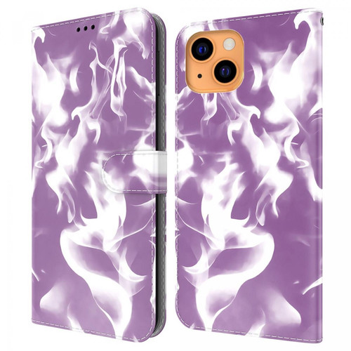Other - Etui en PU + TPU motif brouillard avec support violet pour votre Apple iPhone 13 6.1 pouces Other  - Accessoire Smartphone