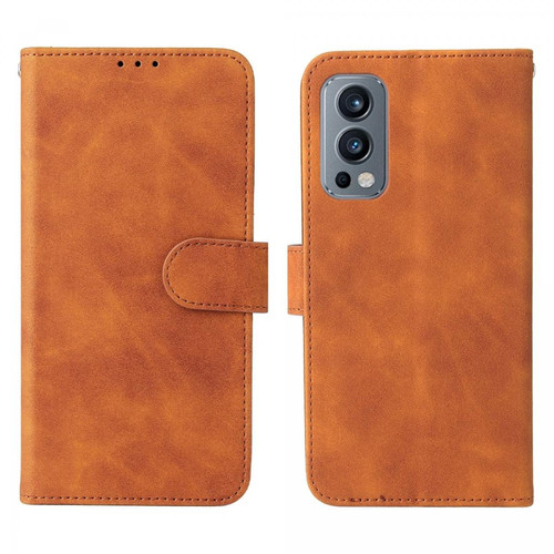 Other - Etui en PU + TPU skin touch, anti-rayures avec support marron pour votre OnePlus Nord 2 5G Other  - Accessoire Smartphone