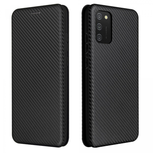 Other - Etui en PU + TPU texture en fibre de carbone, auto-absorbée avec porte-cartes noir pour votre Samsung Galaxy A03s (164.2 x 75.9 x 9.1mm) Other  - Accessoire Smartphone