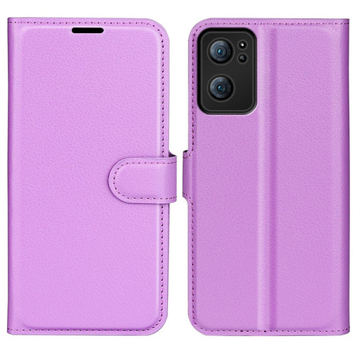 Coque, étui smartphone Other Etui en PU + TPU texture litchi, anti-rayures avec support, violet pour votre Oppo Reno7 5G