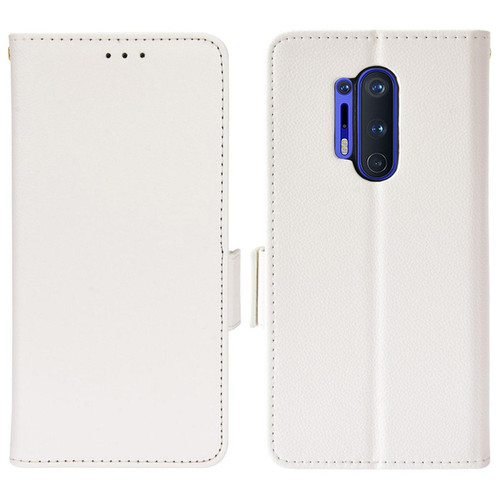 Other - Etui en PU + TPU texture litchi, fermoir magnétique, blanc pour votre OnePlus 8 Pro Other  - Coque, étui smartphone