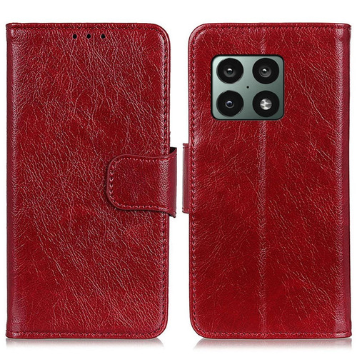 Other - Etui en PU + TPU texture nappa avec support, rouge pour votre OnePlus 10 Pro 5G Other  - Marchand Magunivers