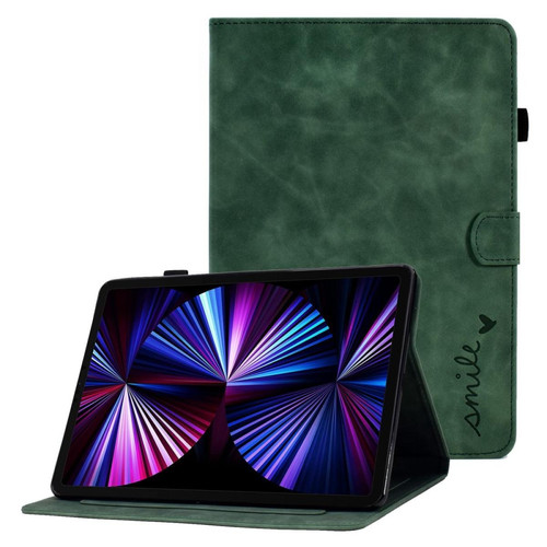 Housse, étui tablette Other Etui en PU anti-chocs avec support et porte-cartes pour votre iPad Pro 11 (2018)/(2020)/(2021)/(2022)/Air (2020)/(2022) - vert
