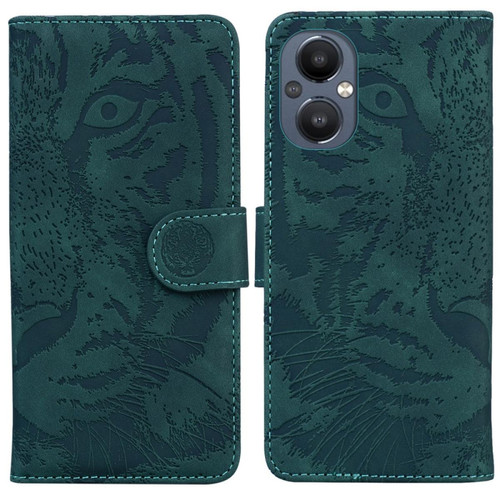 Other - Etui en PU Anti-empreintes, motif tigre avec support, vert pour votre OnePlus Nord N20 5G Other  - Accessoires et consommables