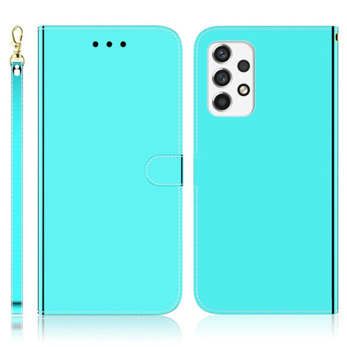 Other - Etui en PU anti-rayures avec support cyan pour votre Samsung Galaxy A73 5G Other  - Marchand Magunivers