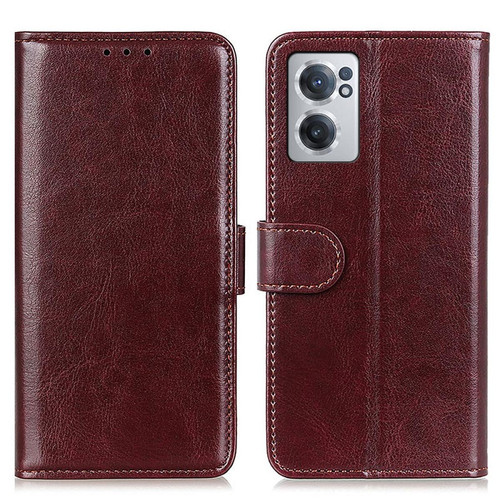 Other - Etui en PU anti-scratch, texture crazy horse avec support, marron pour OnePlus Nord CE 2 5G Other  - Oneplus 2