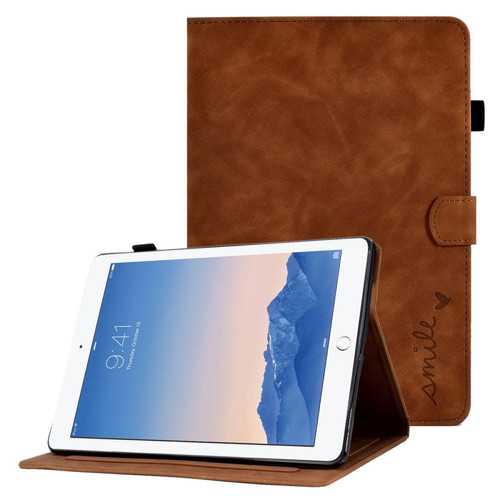 Other - Etui en PU antichoc, anti-chute avec support et porte-cartes pour votre iPad Air (2013)/Air 2/9.7-pouces (2017)/(2018) - marron Other  - Accessoire Tablette
