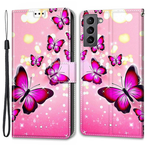 Other - Etui en PU antichoc avec support et porte-cartes C03 papillons roses pour votre Samsung Galaxy S22 5G Other  - Coque, étui smartphone