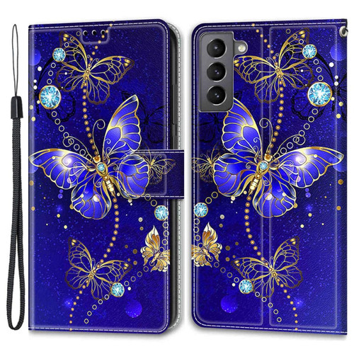 Other - Etui en PU antichoc avec support et porte-cartes C11 papillons bleus pour votre Samsung Galaxy S22 5G Other  - Accessoires et consommables