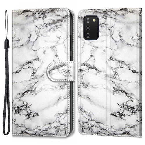 Coque, étui smartphone Other Etui en PU avec béquille et porte-cartes C01 marbre blanc pour votre Samsung Galaxy A03s (166.5 x 75.98 x 9.14mm)