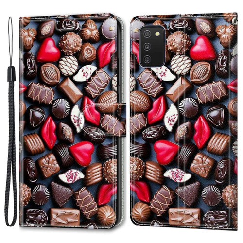 Other - Etui en PU avec béquille et porte-cartes C06 chocolats créatifs pour votre Samsung Galaxy A03s (166.5 x 75.98 x 9.14mm) Other  - Coque, étui smartphone