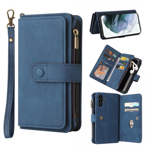 Other - Etui en PU avec poche zippée et porte-cartes bleu pour votre Samsung Galaxy A13 5G Other  - Accessoire Smartphone