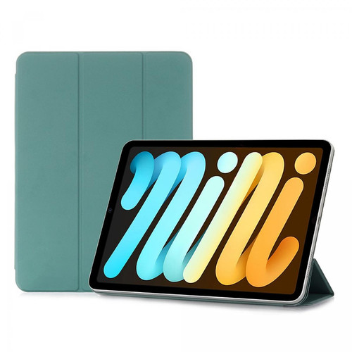 Other - Etui en PU avec support à trois volets à absorption magnétique amovible vert pour votre Apple iPad mini (2021) Other  - Accessoire Tablette