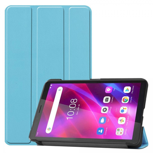 Other - Etui en PU avec support à trois volets bleu ciel pour votre Lenovo Tab M7 (3rd Gen) Other  - Housse, étui tablette