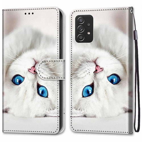 Other - Etui en PU avec support A34 chat blanc pour votre Samsung Galaxy A53 5G Other  - Marchand Magunivers