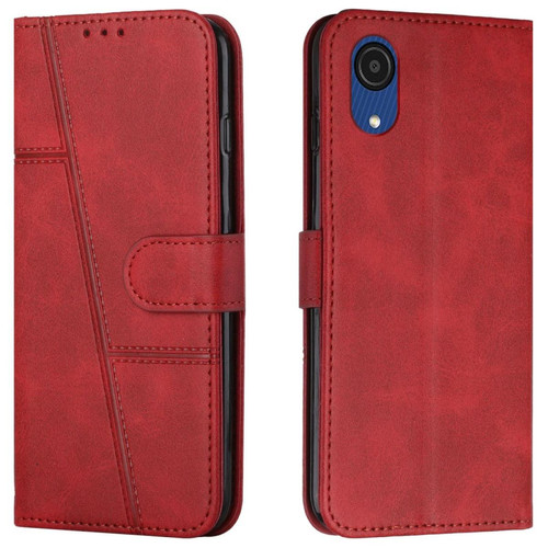 Other - Etui en PU avec support, couleur rouge pour Samsung Galaxy A03 Core Other  - Accessoire Smartphone