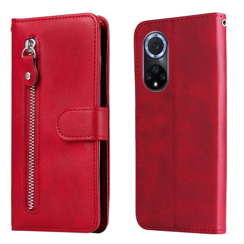 Other - Etui en PU avec support et pochette zippée rouge pour votre Huawei nova 9/Honor 50 Other  - Accessoire Smartphone