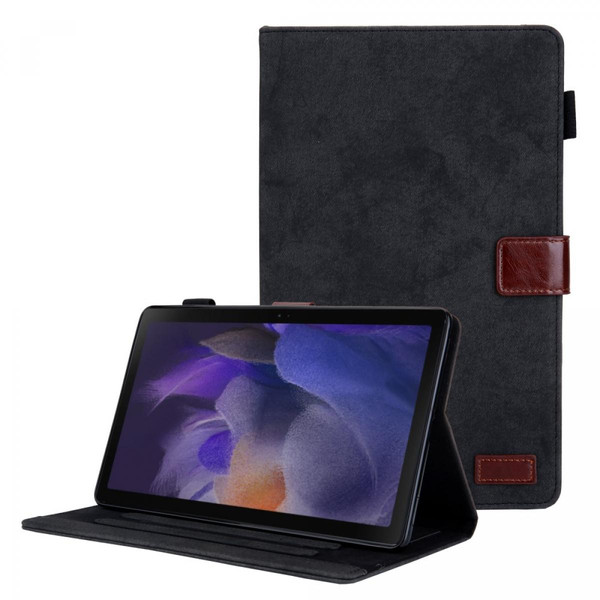 Housse, étui tablette Other Etui en PU avec support et porte-carte noir pour votre Samsung Galaxy Tab A8 10.5 2021 SM-X200/X205