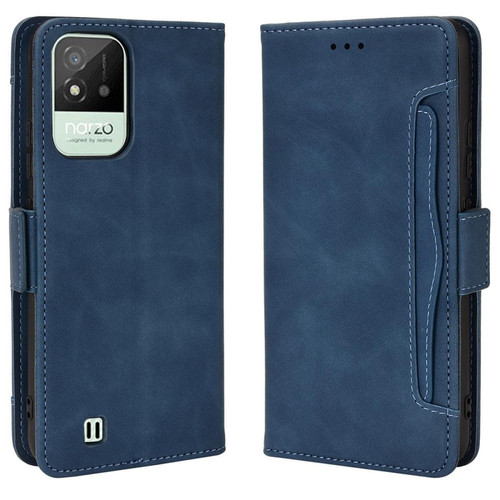 Other - Etui en PU avec support et porte-cartes, bleu pour votre Realme Narzo 50i Other  - Coque, étui smartphone