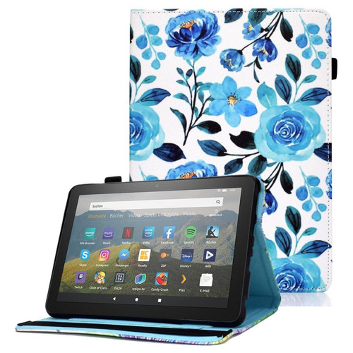 Other - Etui en PU avec support et porte-cartes pour votre Amazon Fire HD 8 (2020) - Rose bleue Other  - Housse, étui tablette