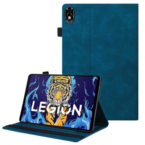 Other - Etui en PU avec support et porte-stylo bleu pour votre Lenovo Legion Y700 Other  - Housse, étui tablette