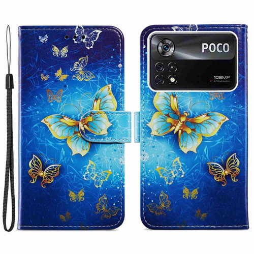 Other - Etui en PU avec support, papillon d'or pour votre Xiaomi Poco X4 Pro 5G Other  - Accessoire Smartphone