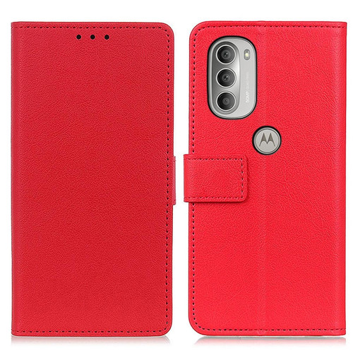 Other - Etui en PU avec support rouge pour Motorola Moto G51 5G Other  - Coque, étui smartphone